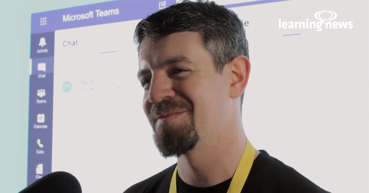 Toby Harris, Head of Solutions, Filtered, in discussion with Learning News at Learning Technologies 2020